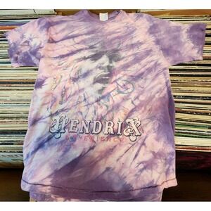 Vintage 90s 80s Jimi Hendrix Experience Tie Dye Shirt Size XL T Shirt Pink